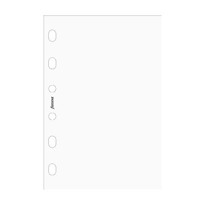 Pocket Anteckningsblad Olinjerade Vita
