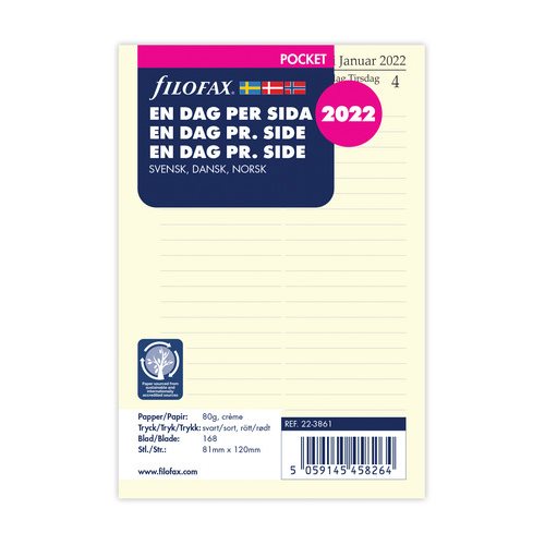 Dagbok Pocket 2022 D/S S/D/N