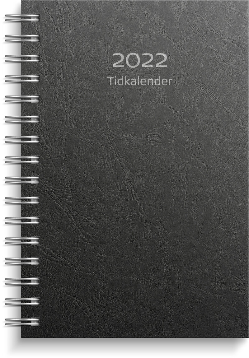 Tidkalender, svart kartong, FSC Mix