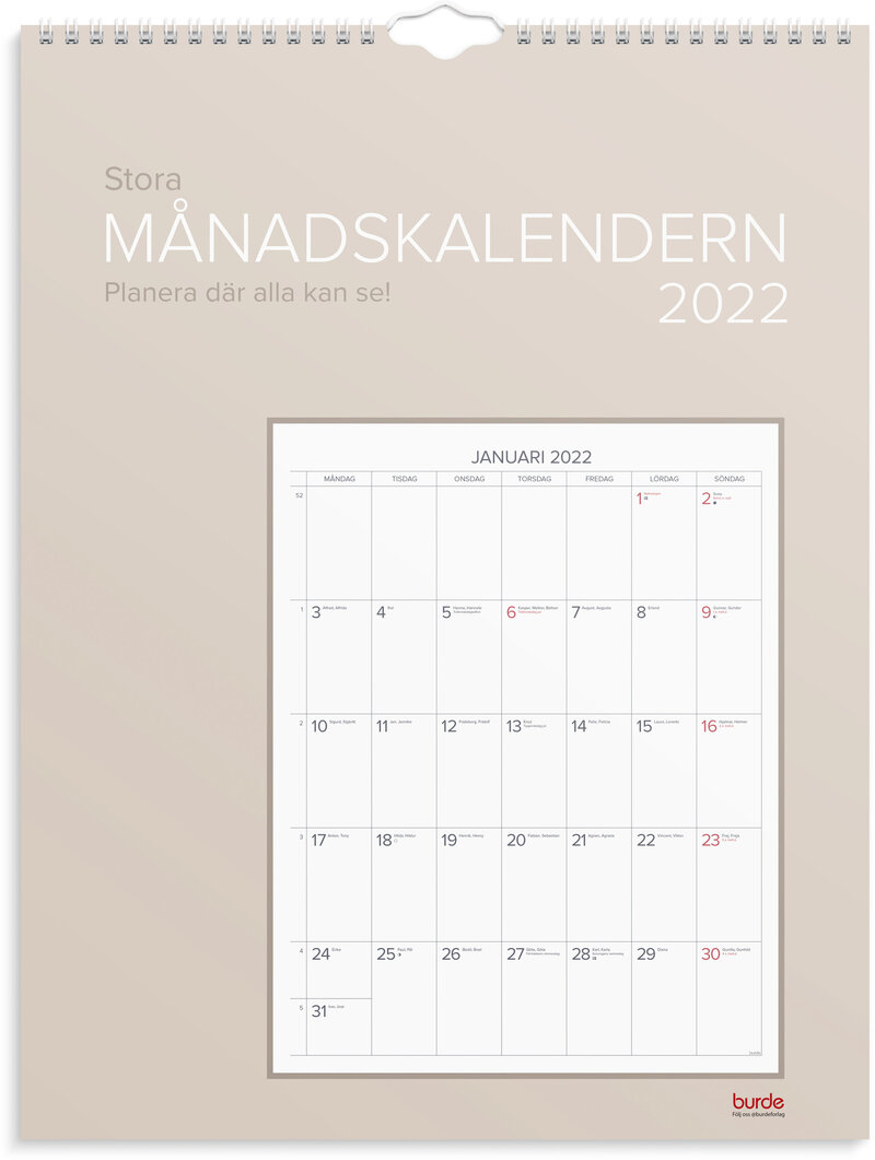Stora Månadskalendern, FSC Mix