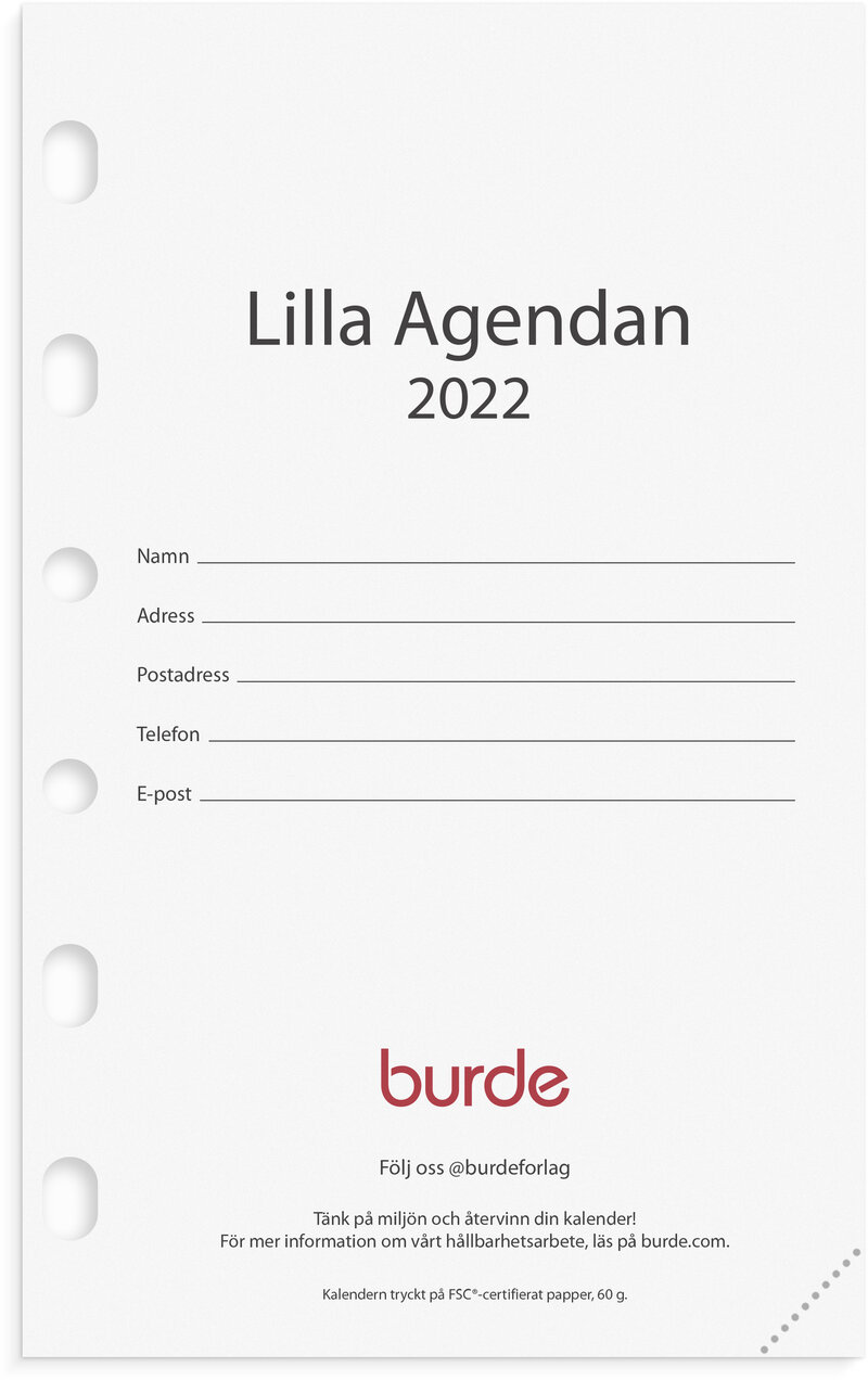 Compact, kalendersats Lilla Agendan, FSC Mix
