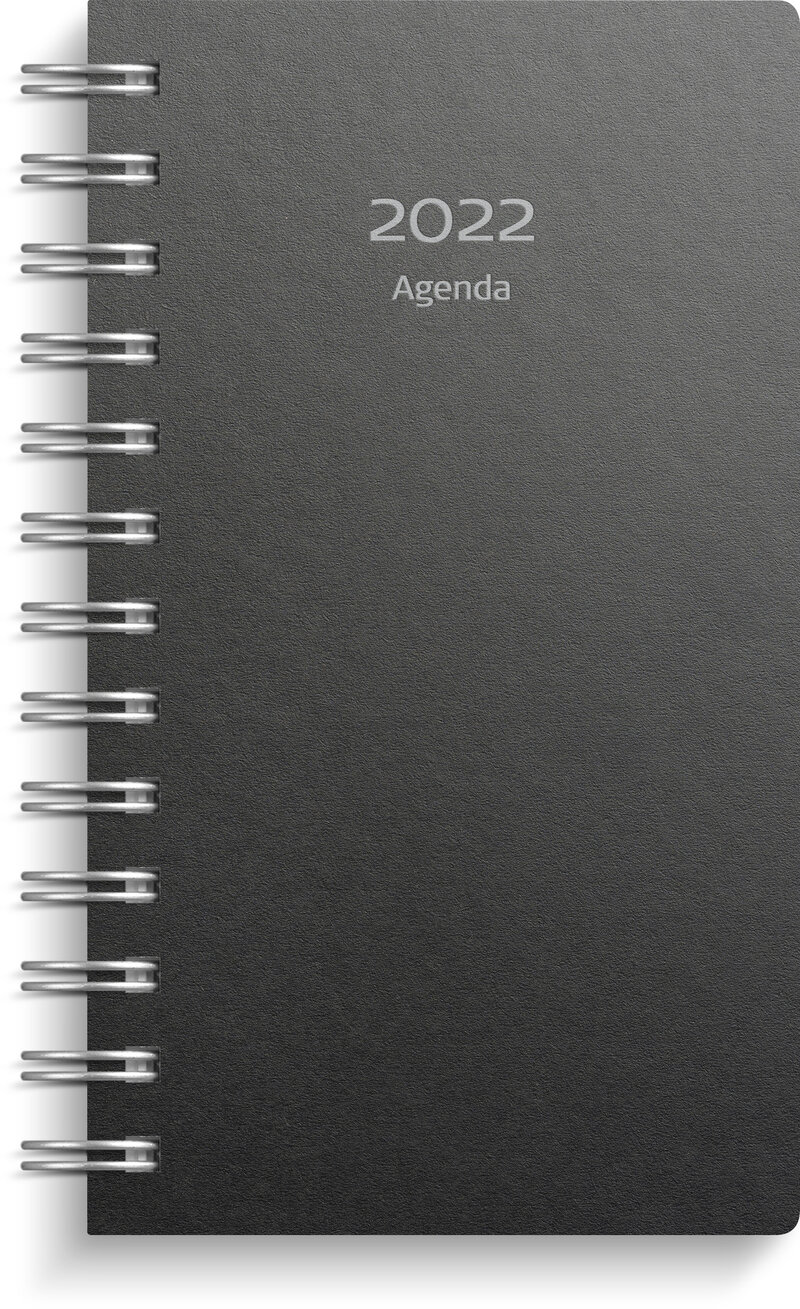 Agenda, Eco Line, svart återvunnen kartong, FSC Mix