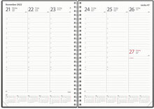 Weekly A5, refill, svart kartong, FSC Mix