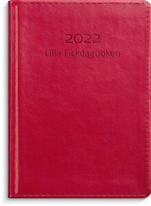 Lilla Fickdagboken, rött konstläder