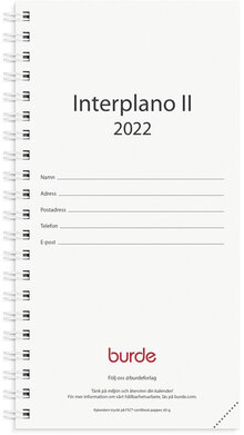 Planner, kalendersats Interplano II, FSC Mix