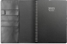 Kalender 2023 Business svart konstläder