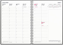 Kalender 2023 Business svart konstläder
